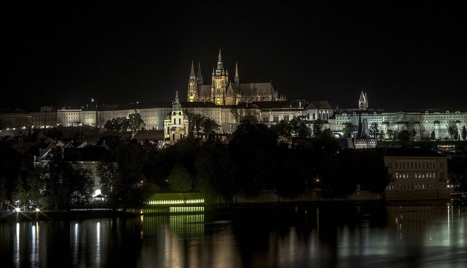 City, Czech republic, Long exposure, Night, Praga, Jacek