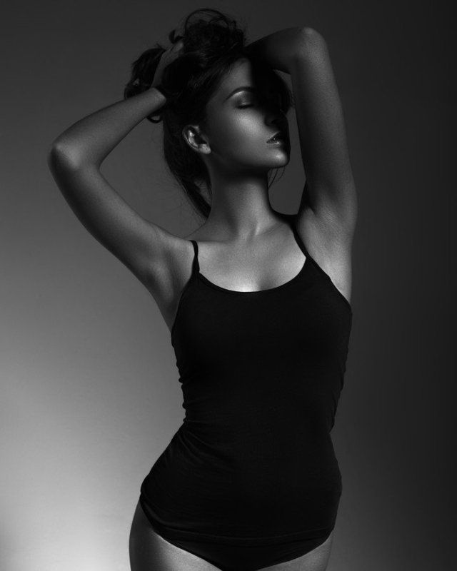 portrait, girl, studio Polina фото превью