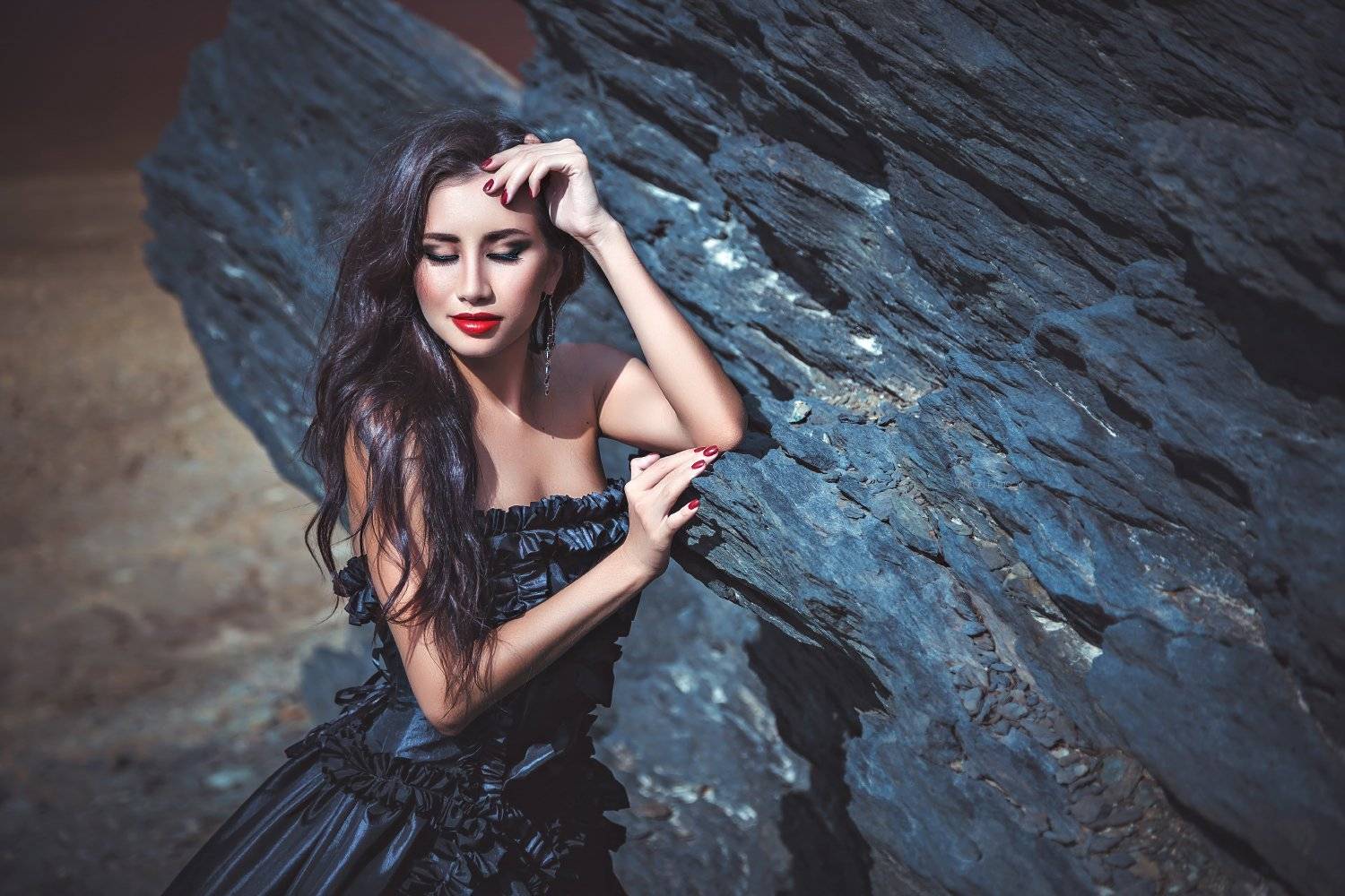 black, bride, girl, awesome, beautiful, sexy, model, cute, summer, пейзаж, девушка, красота, модель, портрет, чёрная невеста, , Антон Харисов