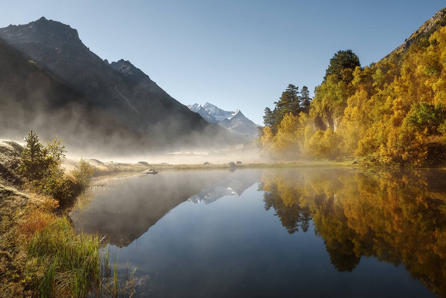 кавказ, горы, осень, карачаево-черкесия, горное озеро, озеро, осень в горах, маруха, Zakharov Armen