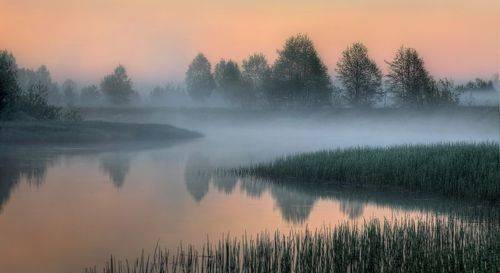 В тумане берега..