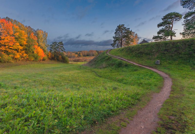 осень,псковская обл,пушгоры,савкина горка осенние фото превью