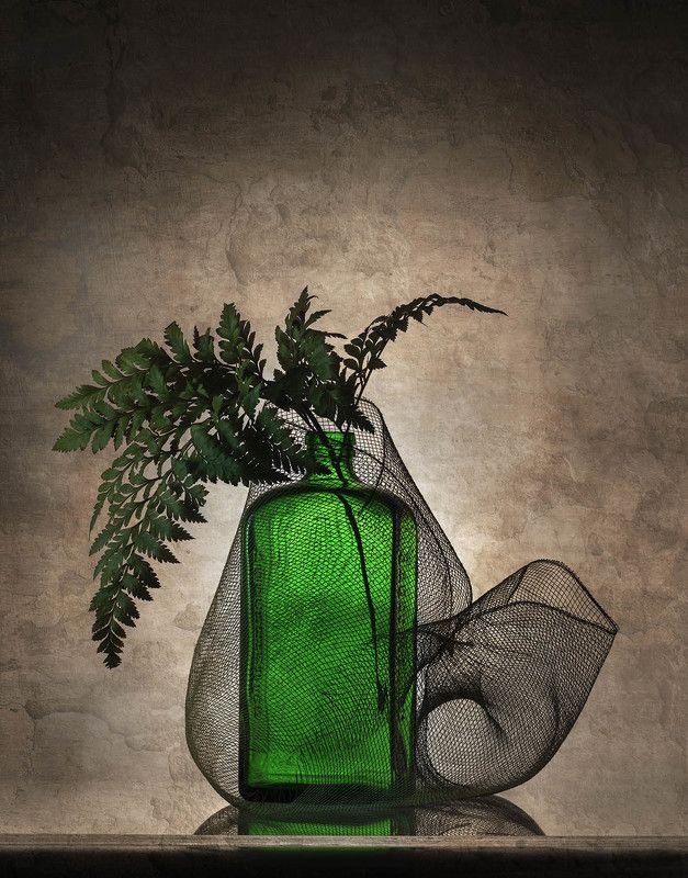 Зеленая бутылка фото превью