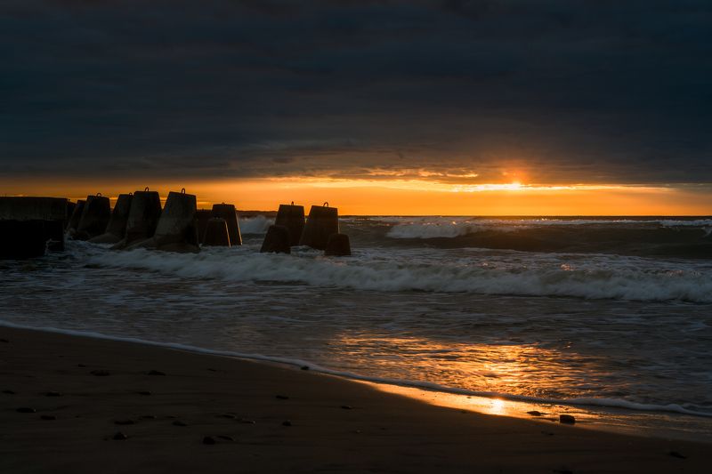 калининград, балтийское_море, закат  фото превью