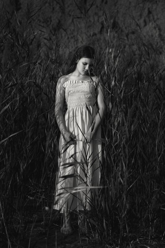 portrait, nikon, bnw, model Аксинья фото превью