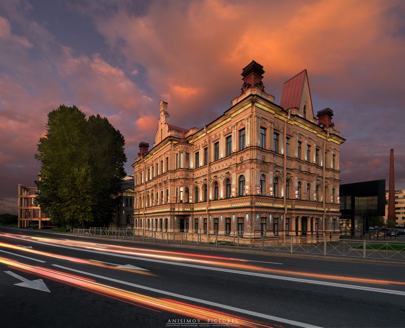 архитектура, санкт-петербург, nikon, закат Особняк Колобовых фото превью