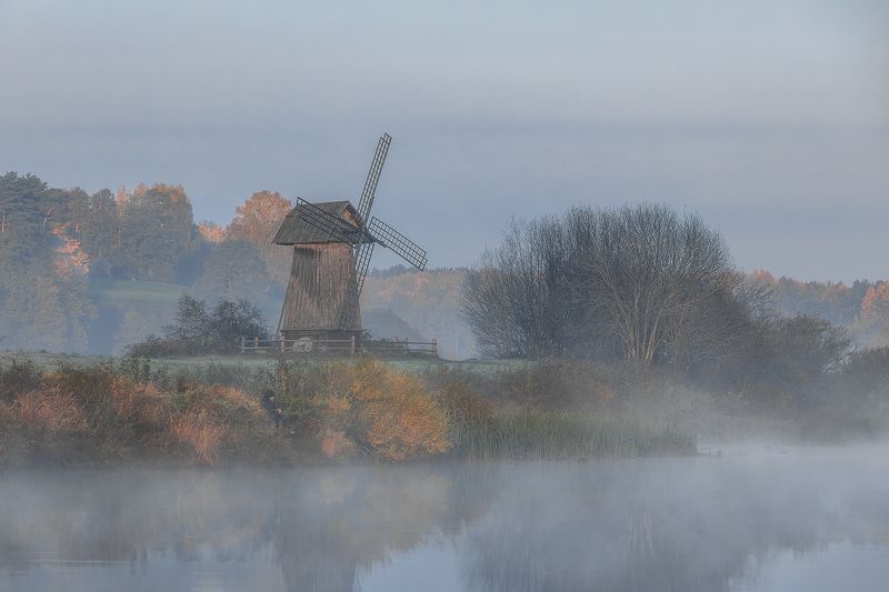 фототур, туризм, псковская область, пушгоры, обучение фотографии, осенний тур, Осеннее утро в Пушкинских горах. фото превью