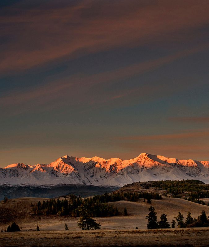 Рассвет в Курайской степи фото превью
