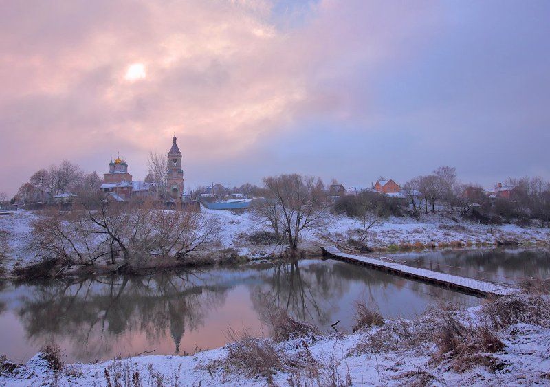 колычёво, пахра, рассвет, река, утро Ленивый рассвет фото превью