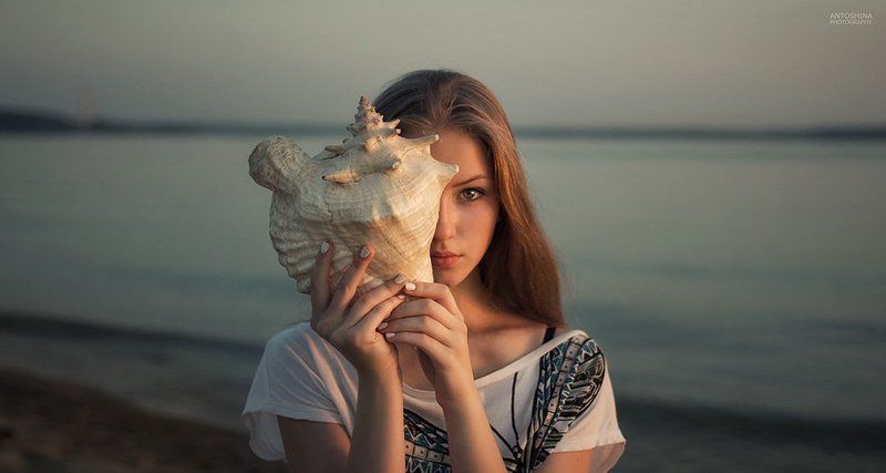 portrait, evening, summer, портрет, вечер, лето Летний вечер фото превью