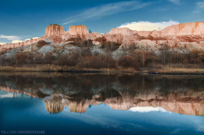 Закат, вода, озеро, горы, деревья, отражение, отражения, небо, красота, природа, пейзаж Рефлексии фото превью