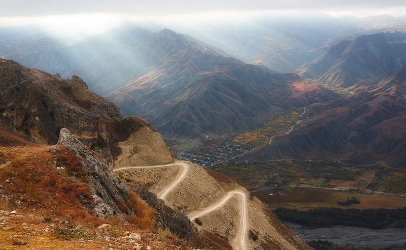 осень дагестан каньон вода горы отражение растительность кавказ Такой разный Дагестан фото превью