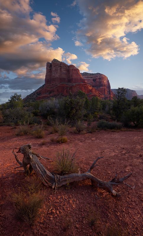 Sedona, Arizona, Sunrise, Clouds, Red rocks Spirit of Sedona фото превью