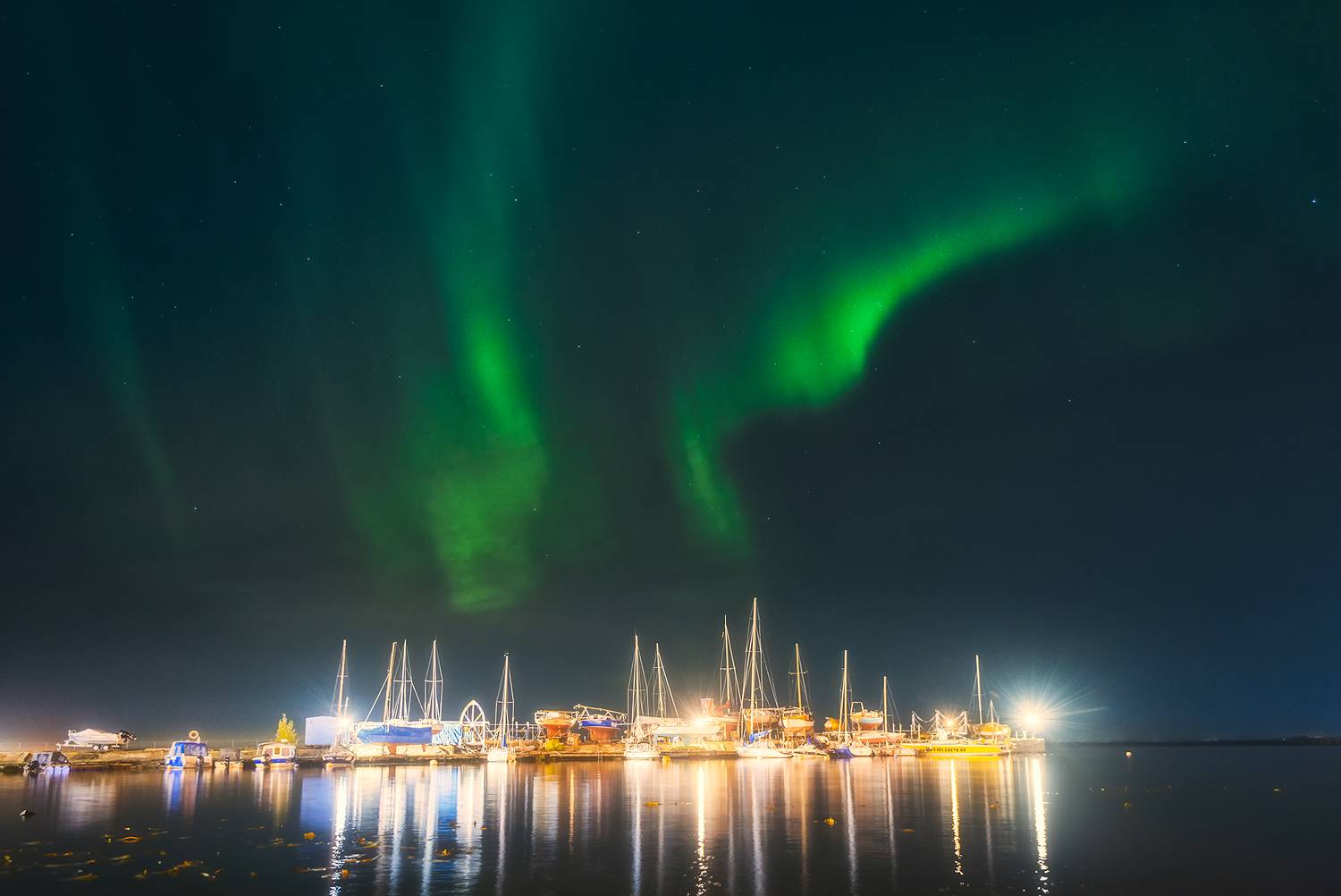 архангельск, северное сияние, Ермолин Александр