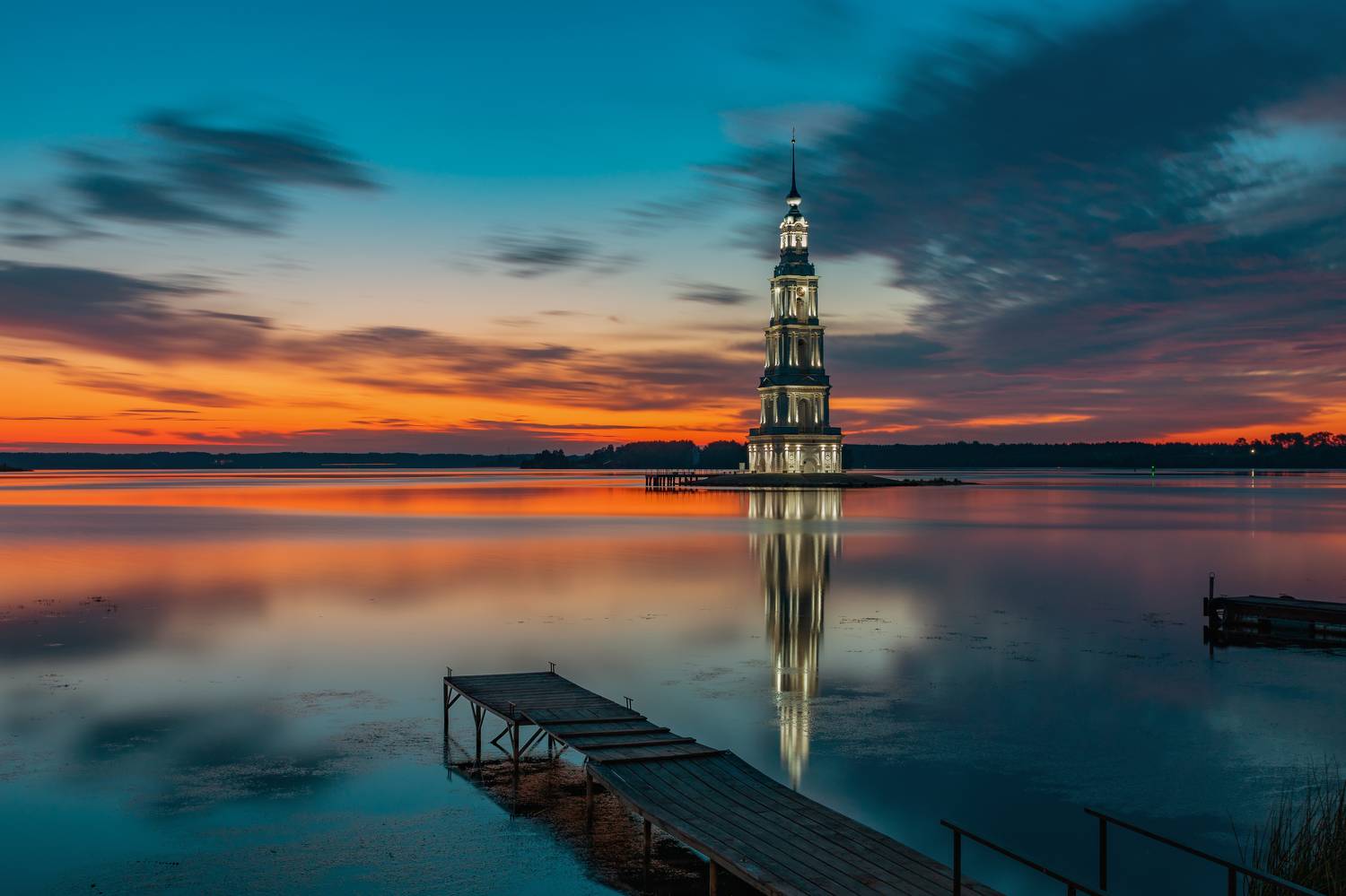 cityscapes, architecture, калязин, russia, sunrise, городской пейзаж, архитектура, рассвет, россия, Tsybenko Kirill