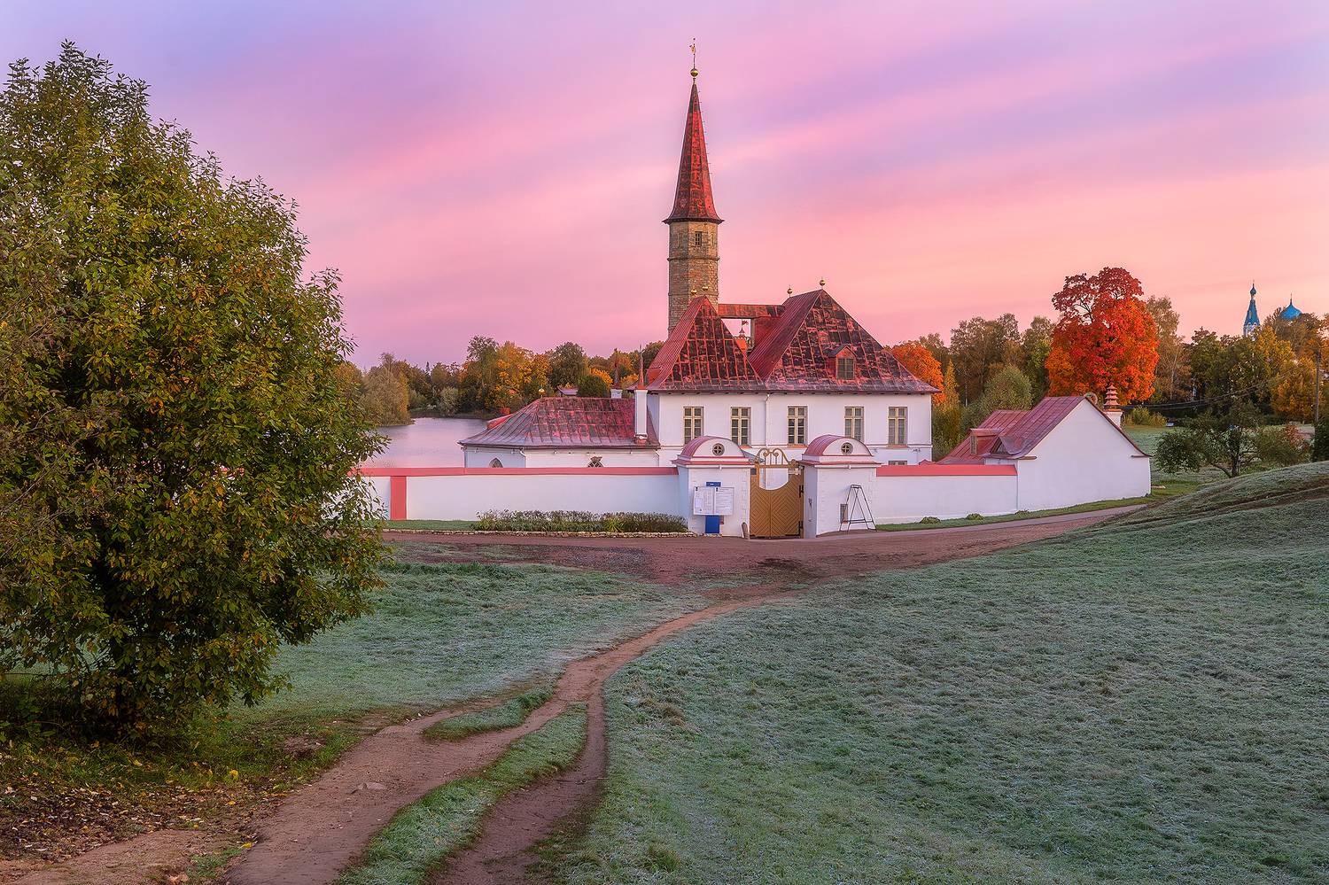 гатчина, ленобласть, рассвет, утро, осень, приоратский дворец, архитектура,, Alexander Pashenichev