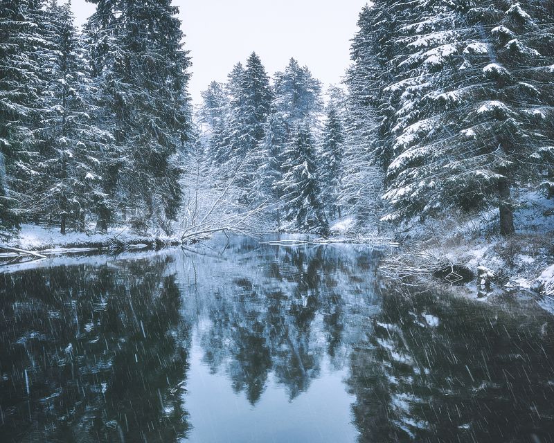 Зима, река, Валдай *** фото превью