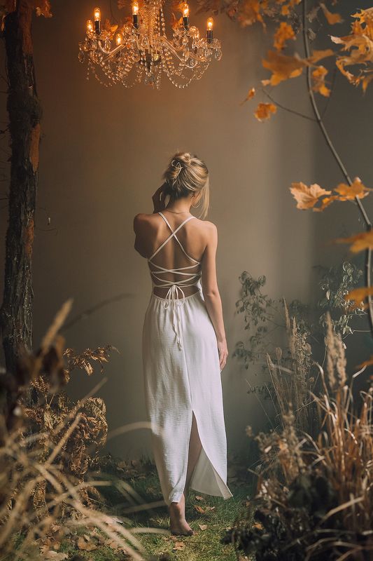 девушка,женский портрет, фигура, женское тело, соблазн,лес, лесная, мистика лесная нимфа фото превью