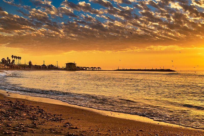 Mediterranean Sea, Sunset фото превью