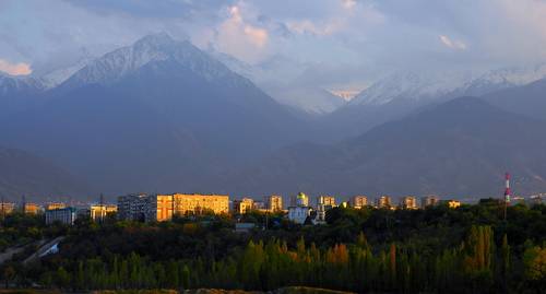 Алматы - обычный пейзаж.