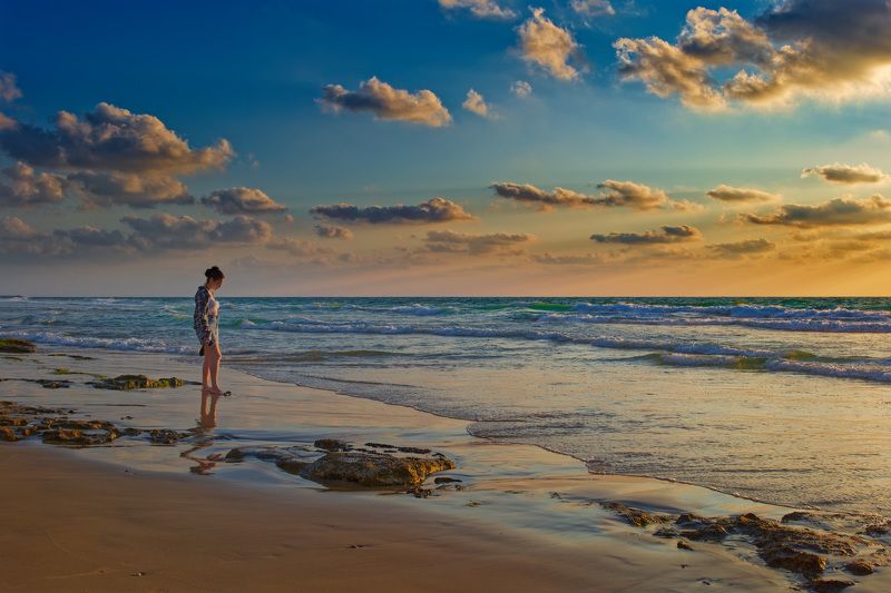 Mediterranean Sea, Sunset фото превью