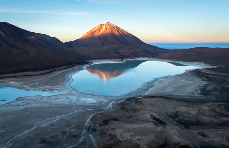 горы, озеро, рассвет *** фото превью