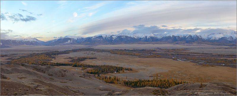 курай, утро, осень Тихий вечер Курайской долины фото превью