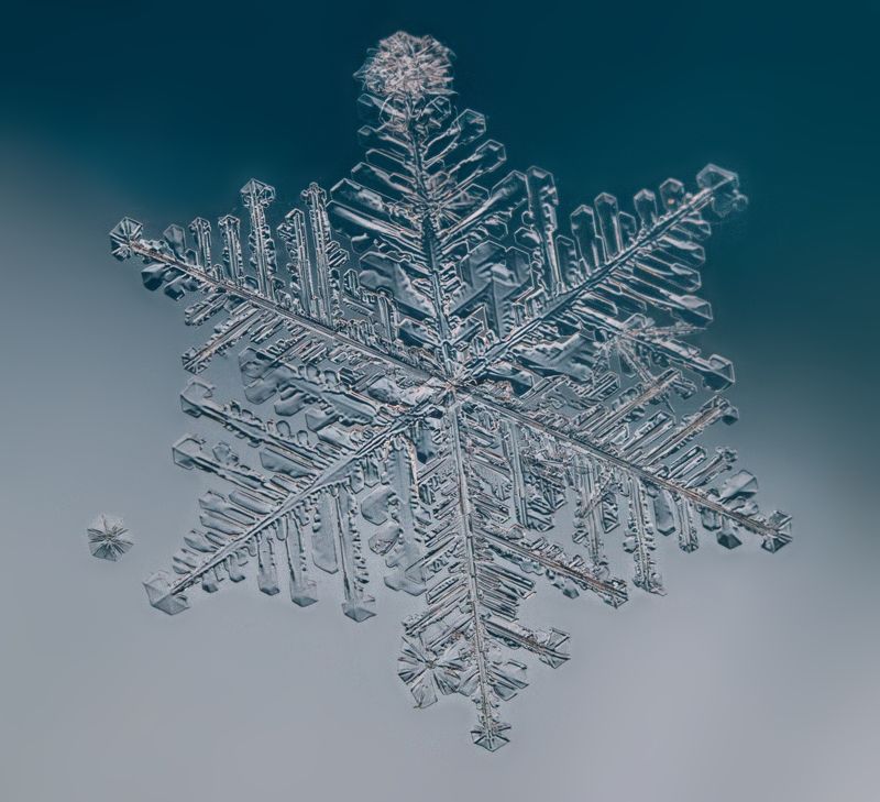 снежинка рельеф фото превью