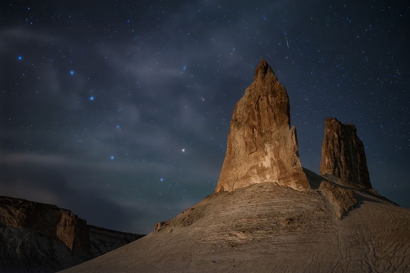 мангистау,мангышлак,казахстан,скалы,звёзды Клыки фото превью