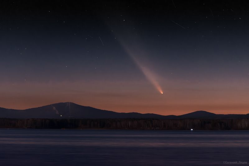 комета, горы, урал, озеро До встречи через 80000 лет... фото превью