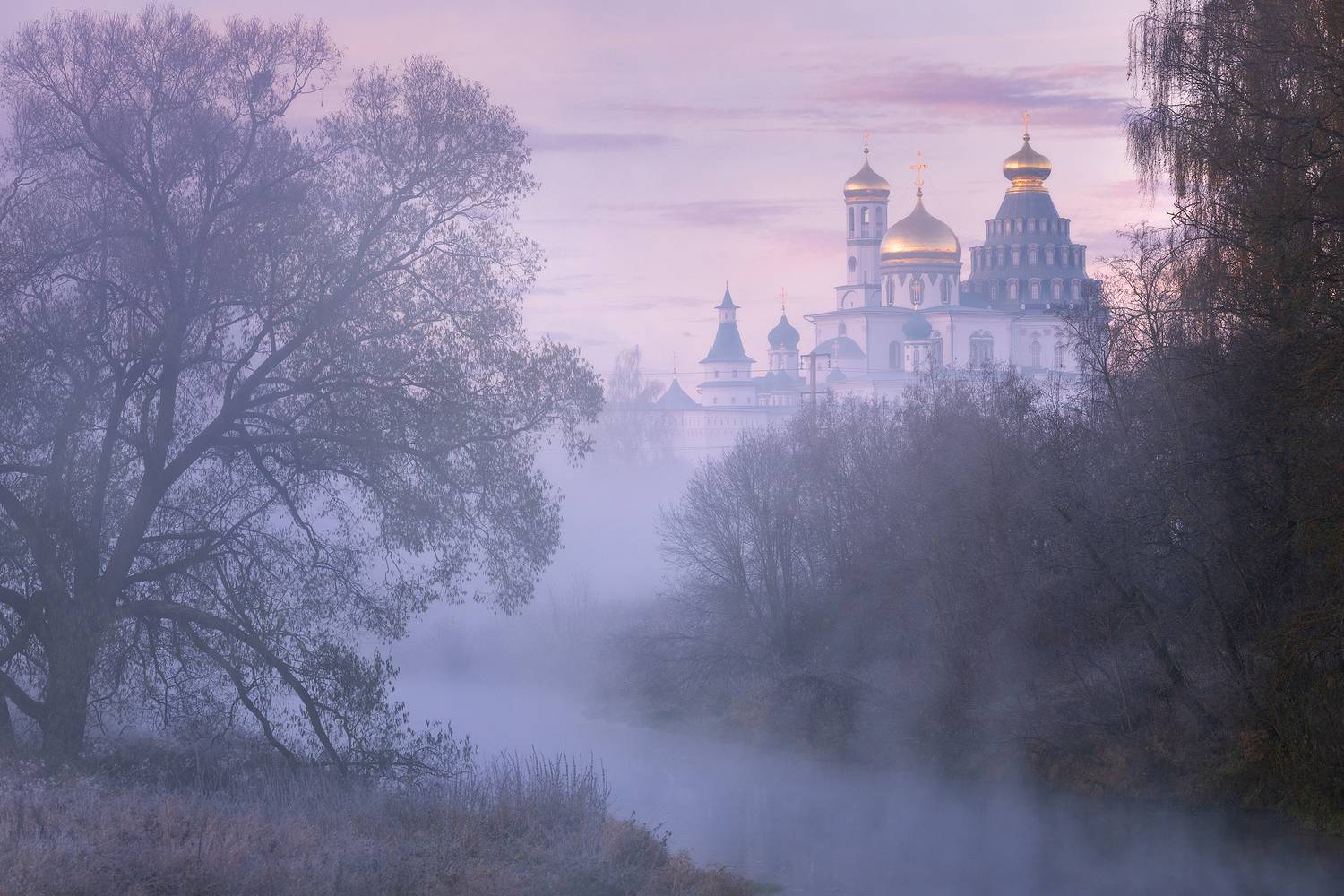 утро, истра, храм, осень, подмосковье, Стрельчук Александр