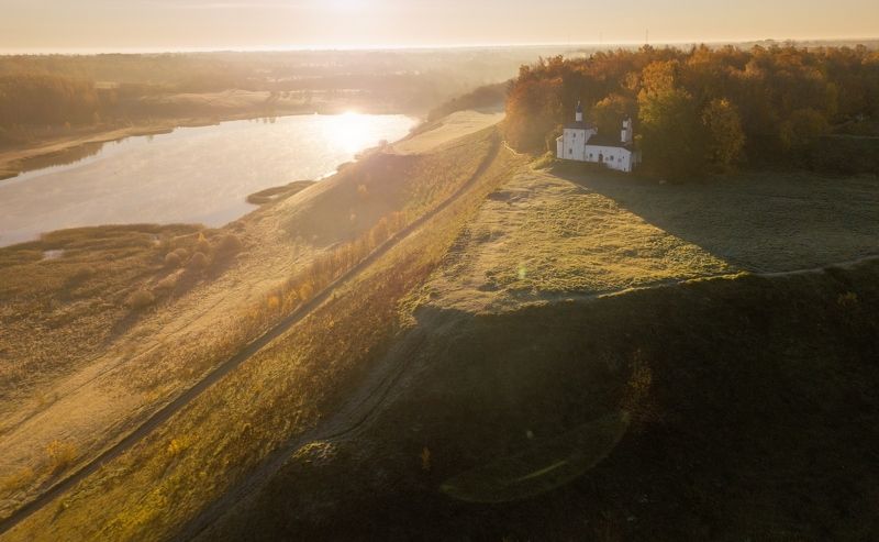 псков, пейзаж, Церковь Николая Чудотворца фото превью