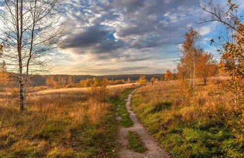 Осенними дорожками.