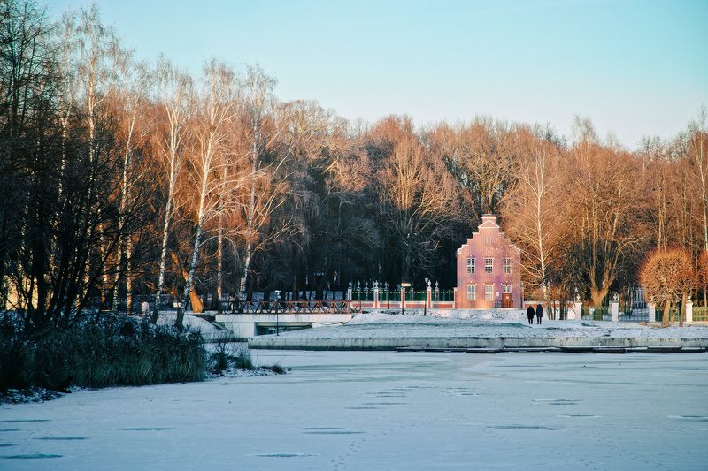 кусково, парк, зима Голландский домик в Кусково фото превью