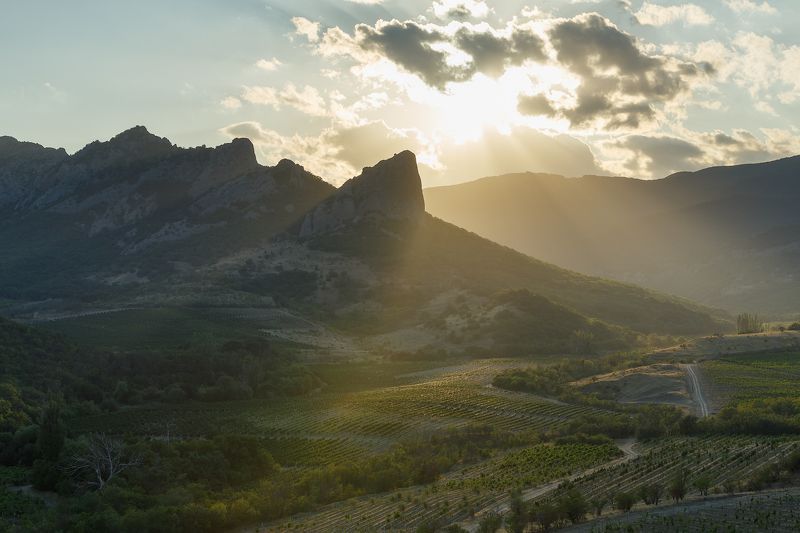 Вечер в Отузской долине. фото превью