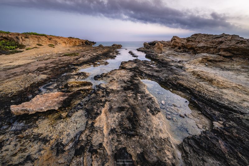 кипр, протарас, рассвет, берег, море Предрассветная фото превью