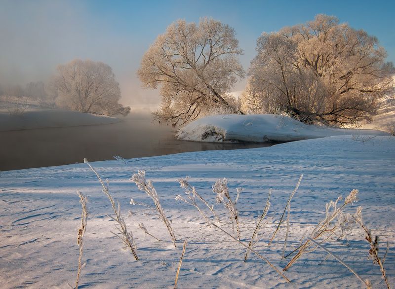 Морозное утро на Истре фото превью