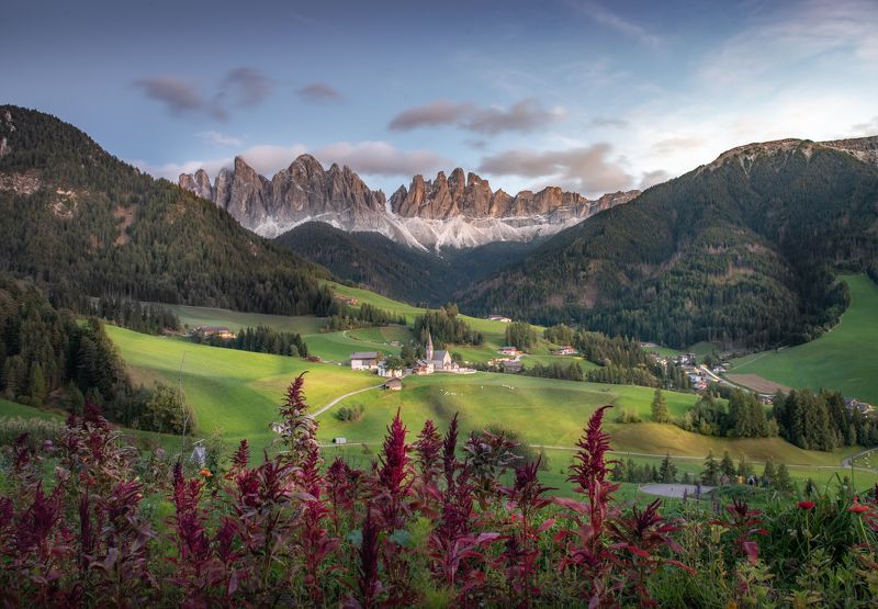 горы, деревня, альпы, санкт маддалена, италия Santa Maddalena фото превью