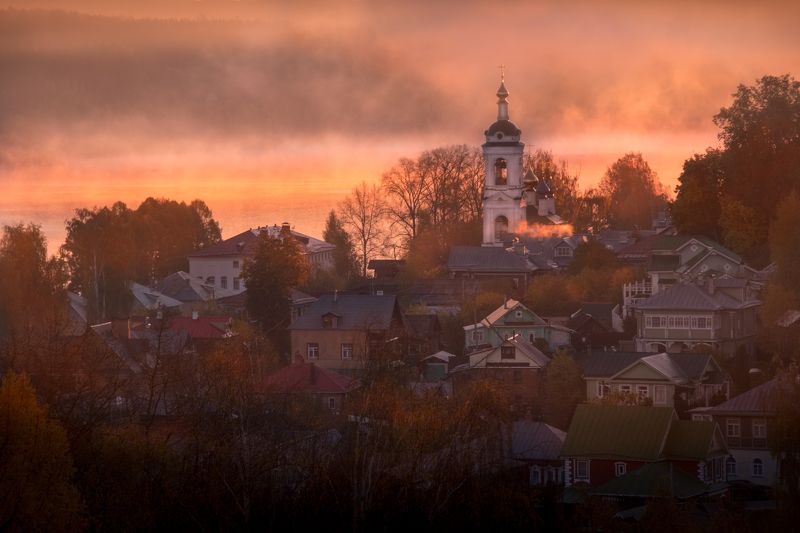 плес, нд, осень, что такое осень?, рассвет, ивановская область, плёс, туман, туманы, туманы нд Пока все спят... фото превью