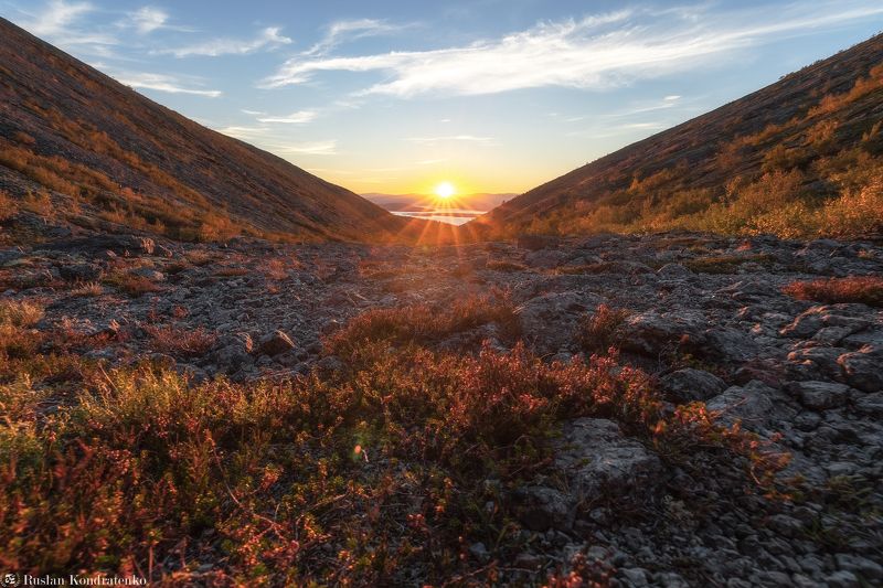Закат близ ущелья Юмъекорр фото превью