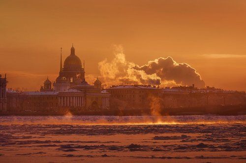 Долгожданная зима в Питере. 