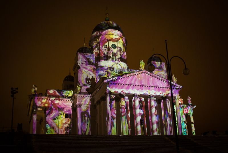 город, собор, путешествие, серия, свет, инсталяция Кафедральный Cобор фото превью