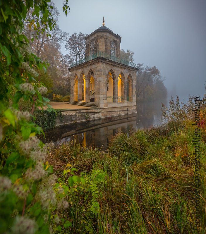 Germany, Осень, Отражение, Потсдам, Туман Осень в Потсдаме... фото превью