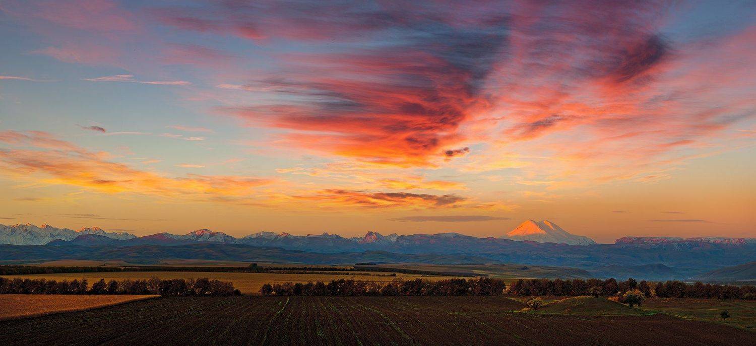 Главный кавказский хребет, Кбр, Рассвет, Северный кавказ, Эльбрус, Заур Вороков