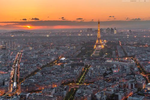 Вид на Париж с башни Монпарнас