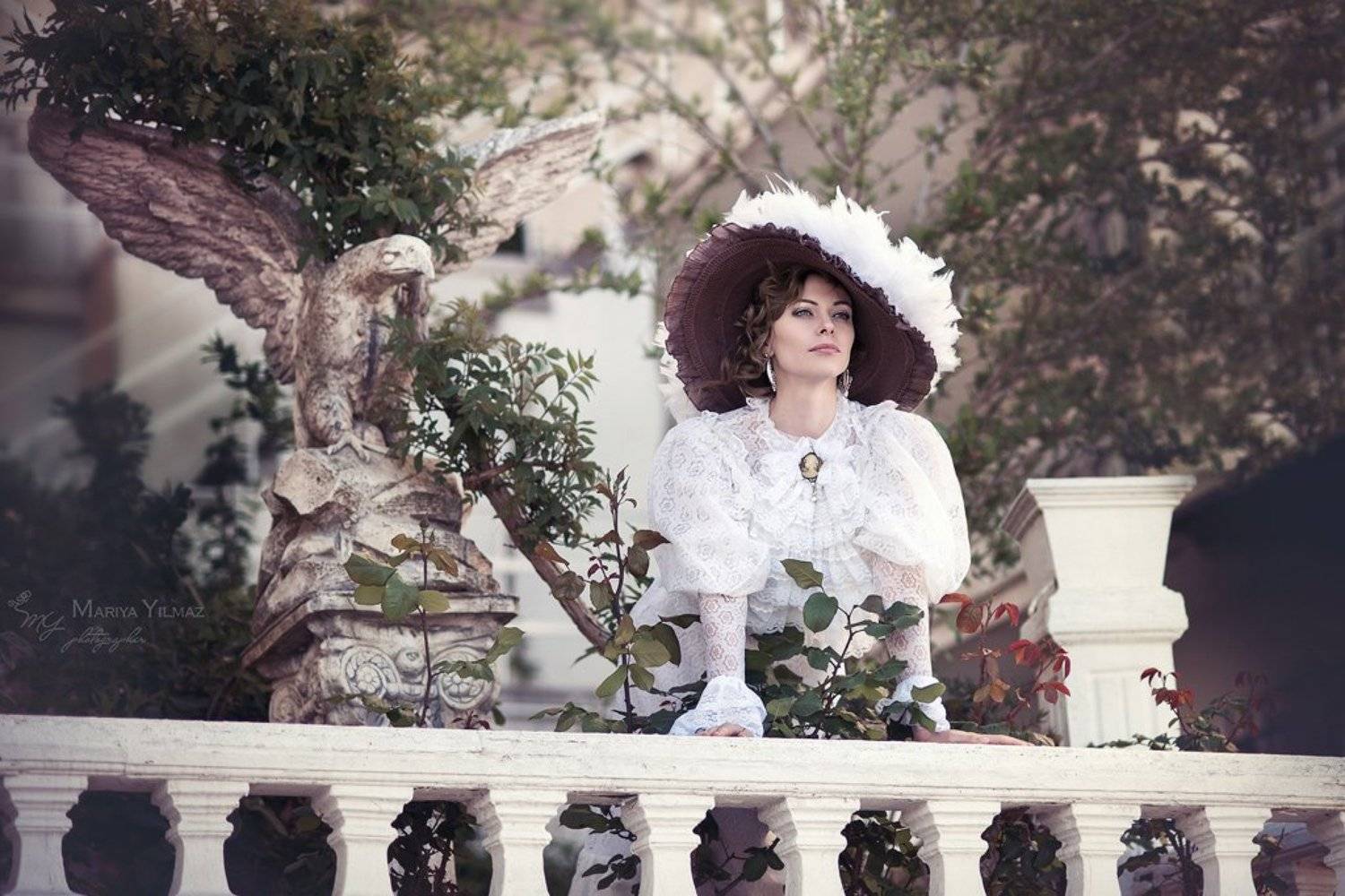 85mm, lady, mariya yilmaz, nikon, nikon d610, old, retro, белое платье, в шляпе, дворец, леди, мария йылмаз, фотосессия в стамбуле, Мария Йылмаз