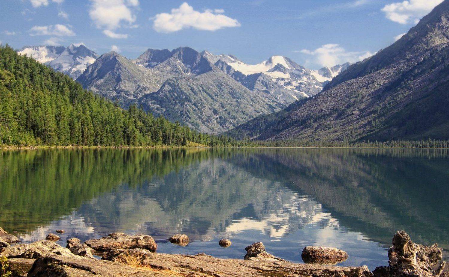 алтай, горный алтай, катуньский хребет, мультинские озёра, горы, отражение, Галина Хвостенко
