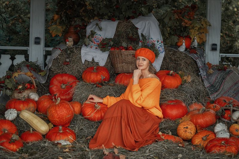 Осенний портрет фото превью