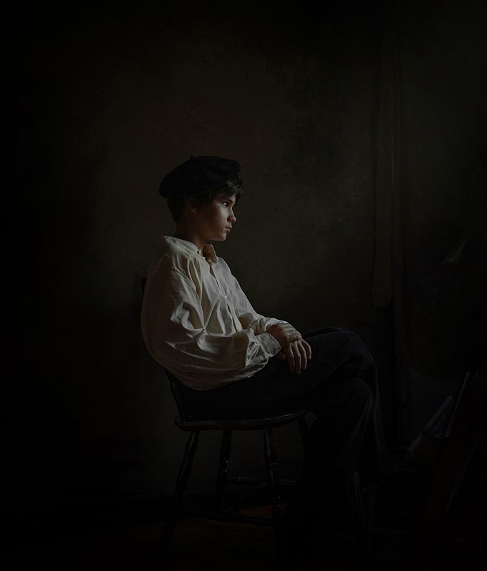 художник портрет Юный художник фото превью