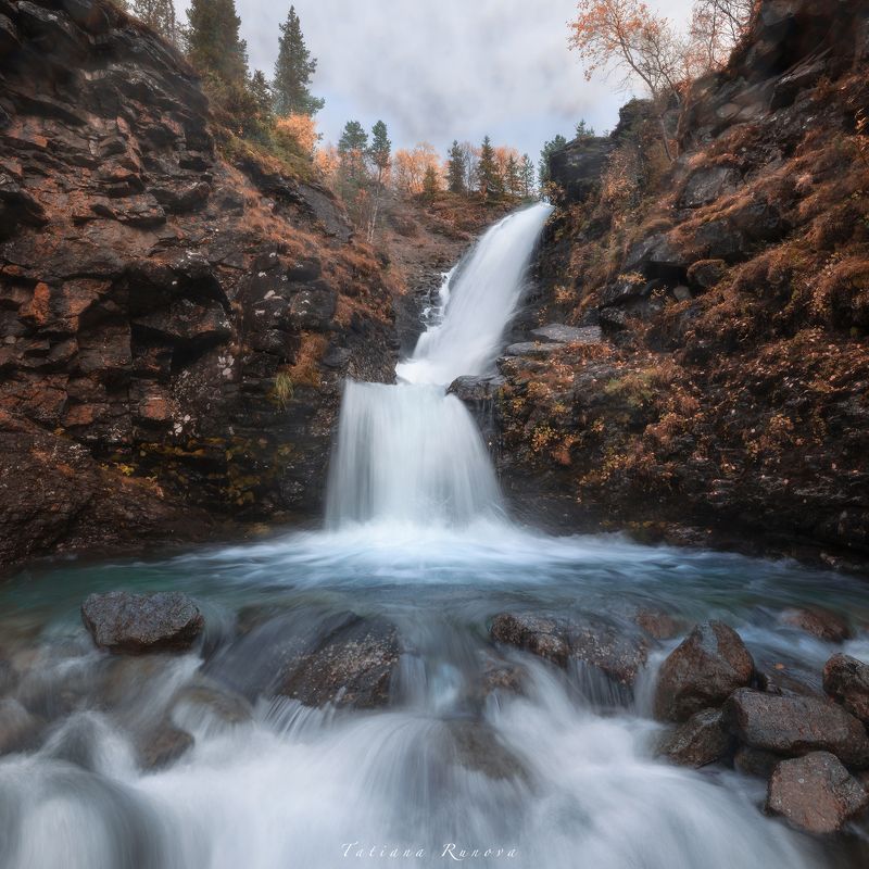 Водопад Рисйок. Хибины фото превью